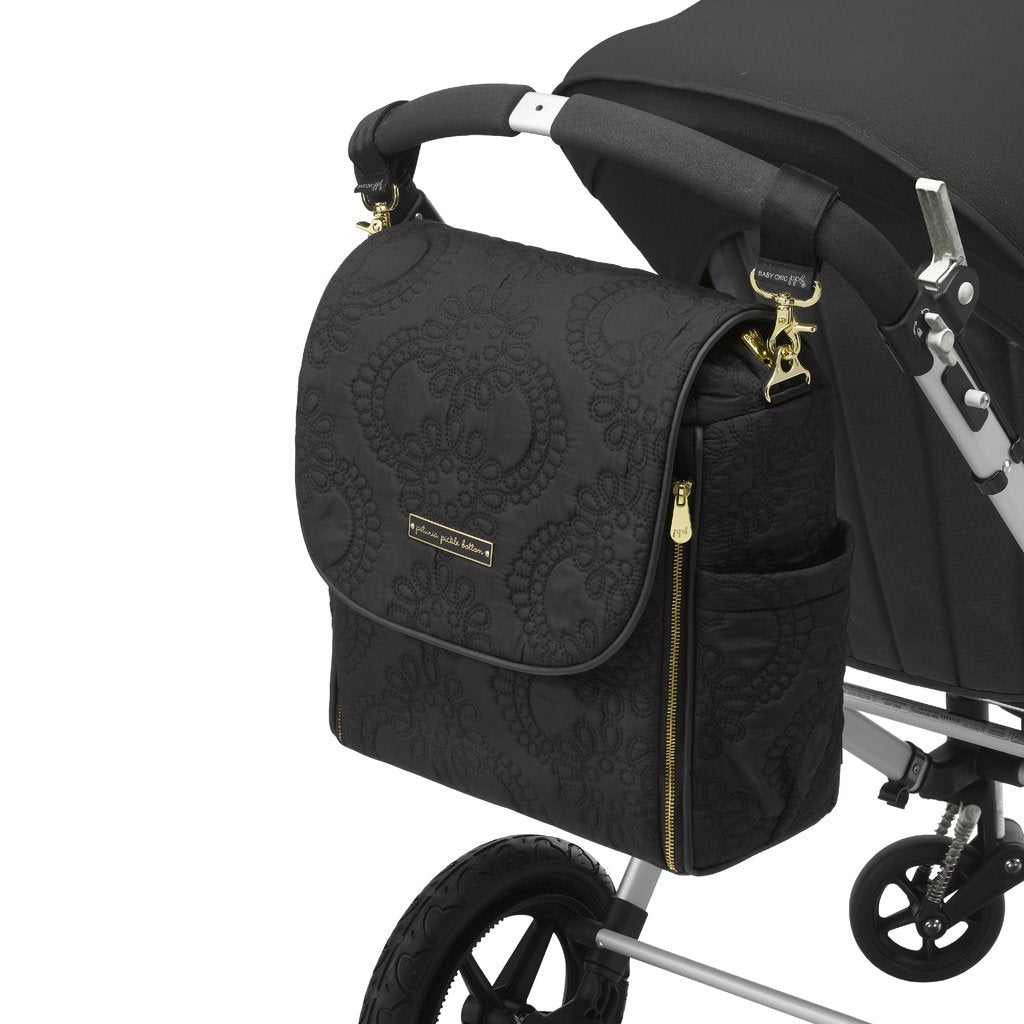 Valet Stroller Clips in Gold Black Petunia Pickle Bottom Canada