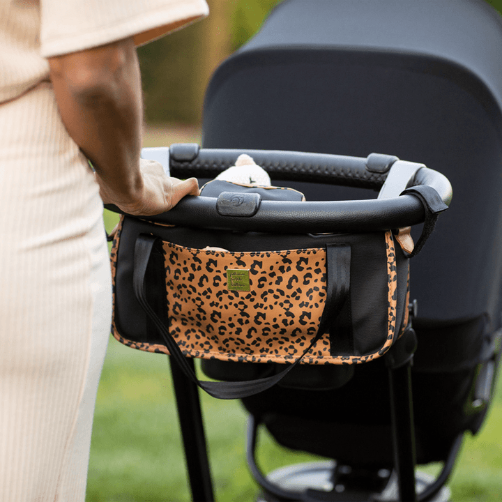 Stroller Caddy - Leopard Leatherette