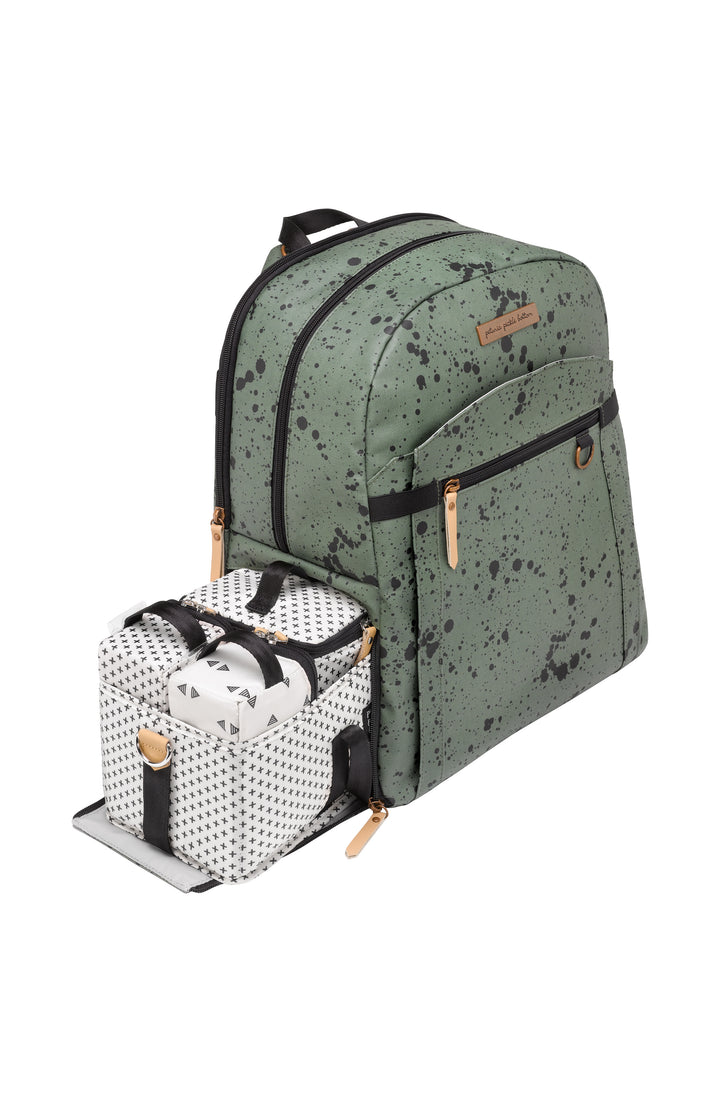 2-in-1 Provisions Backpack - Olive Ink Blot